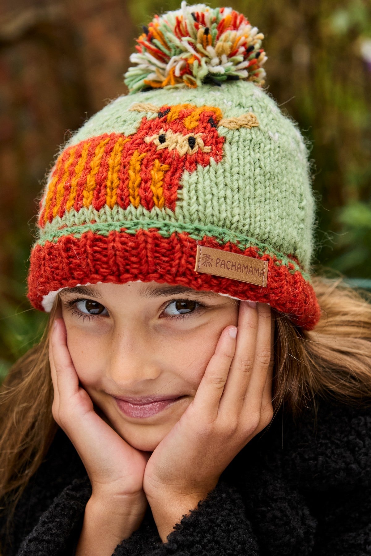 Kids Highland Cow Bobble Hat