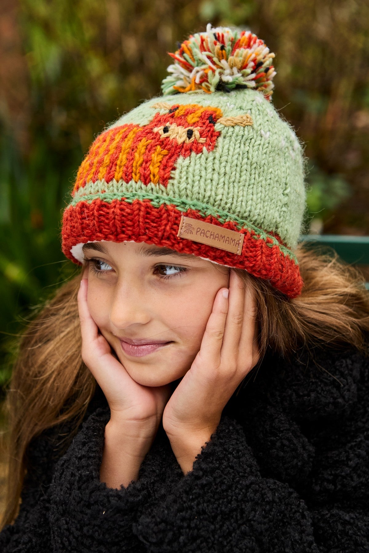 Kids Highland Cow Bobble Hat