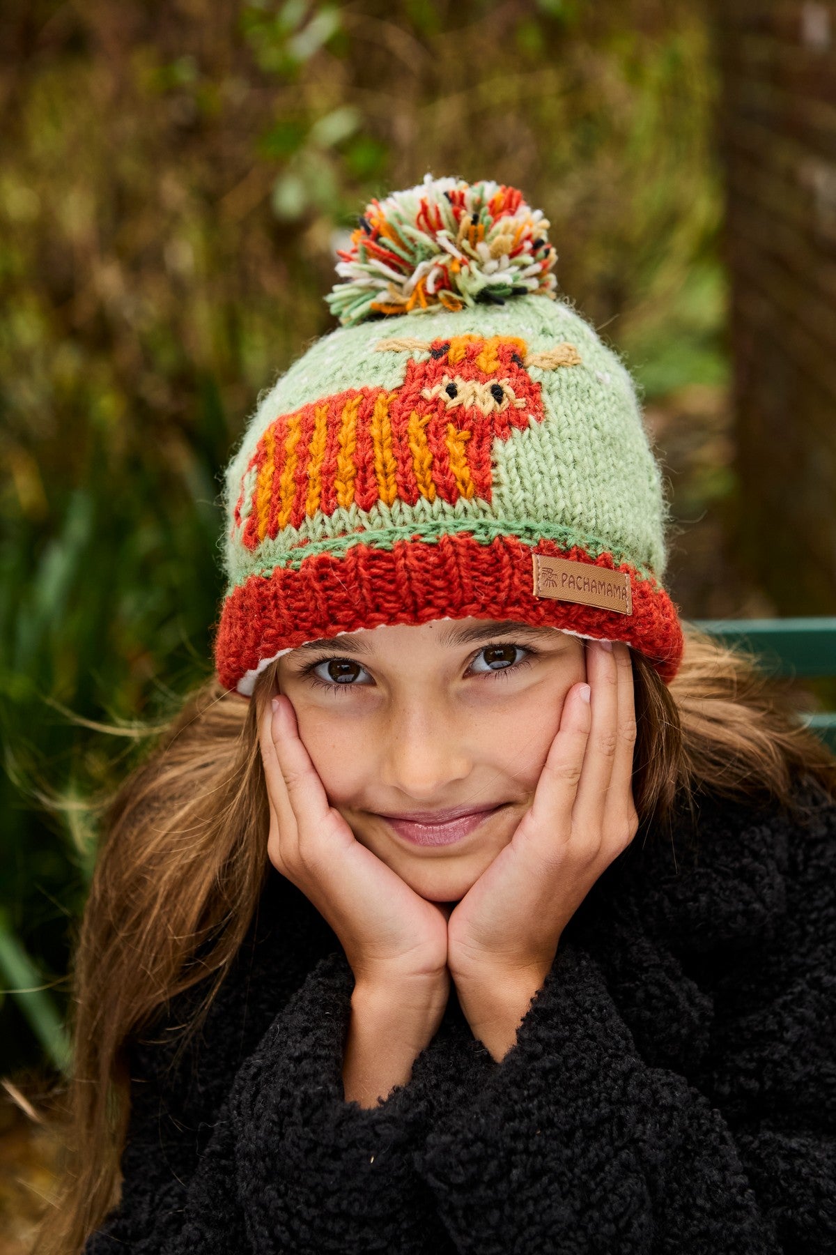 Kids Highland Cow Bobble Hat