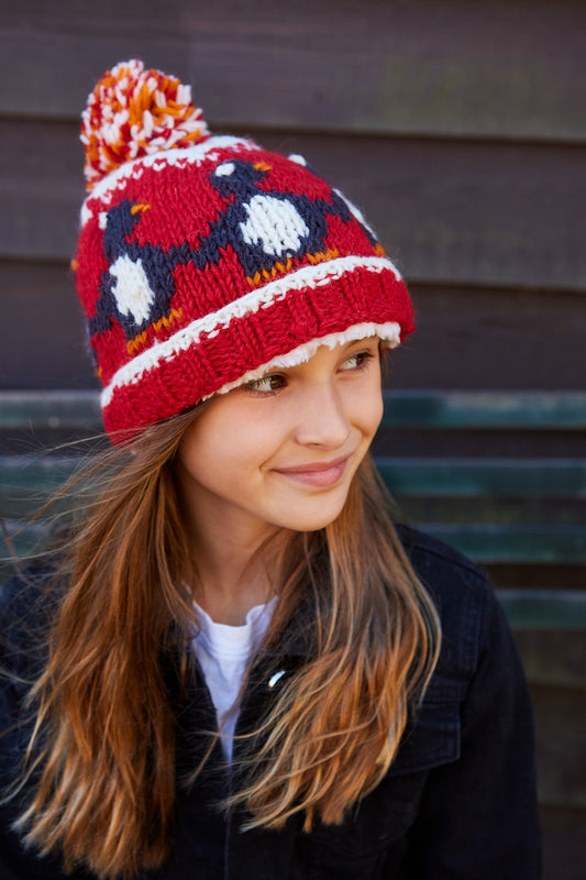 Kids Friendly Penguins Bobble Hat