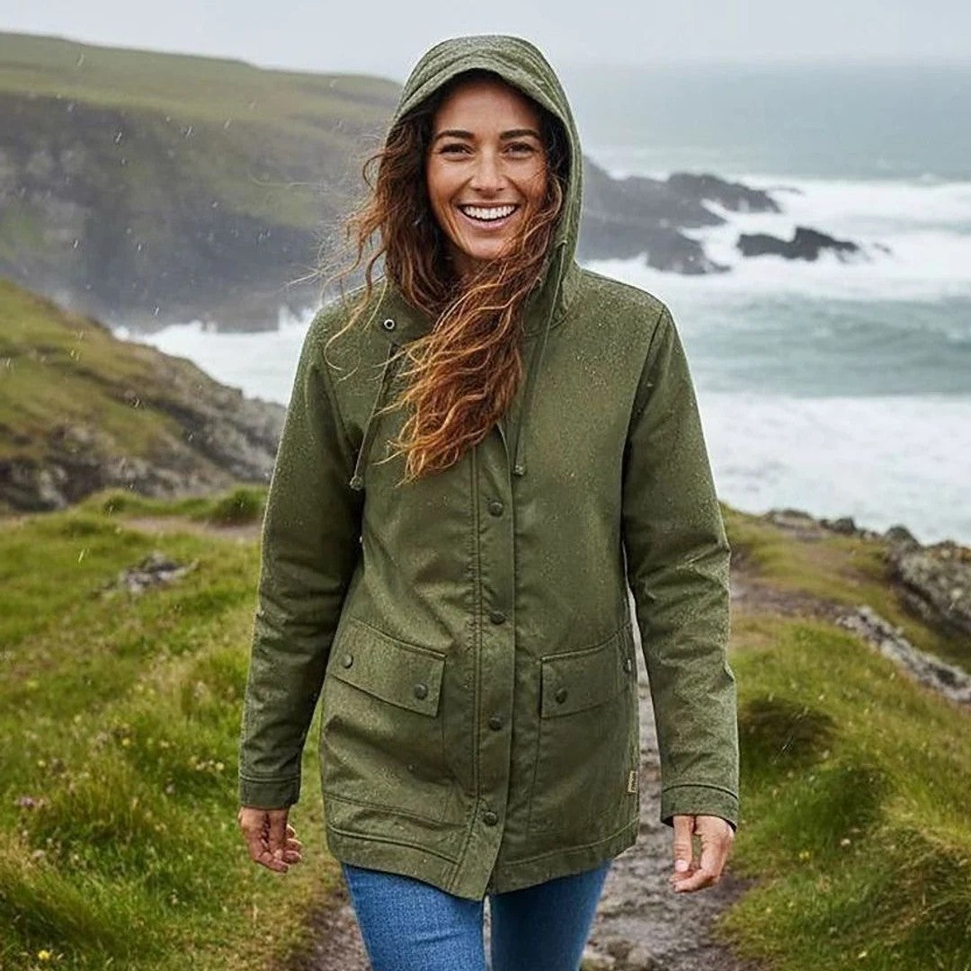 Women’s Fleece Lined Jacket in Khaki