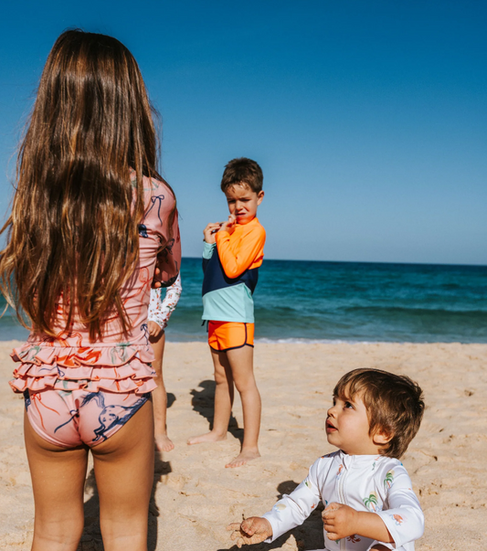TÖASTIE UV Protector Swimsuit - Horses and Ribbons