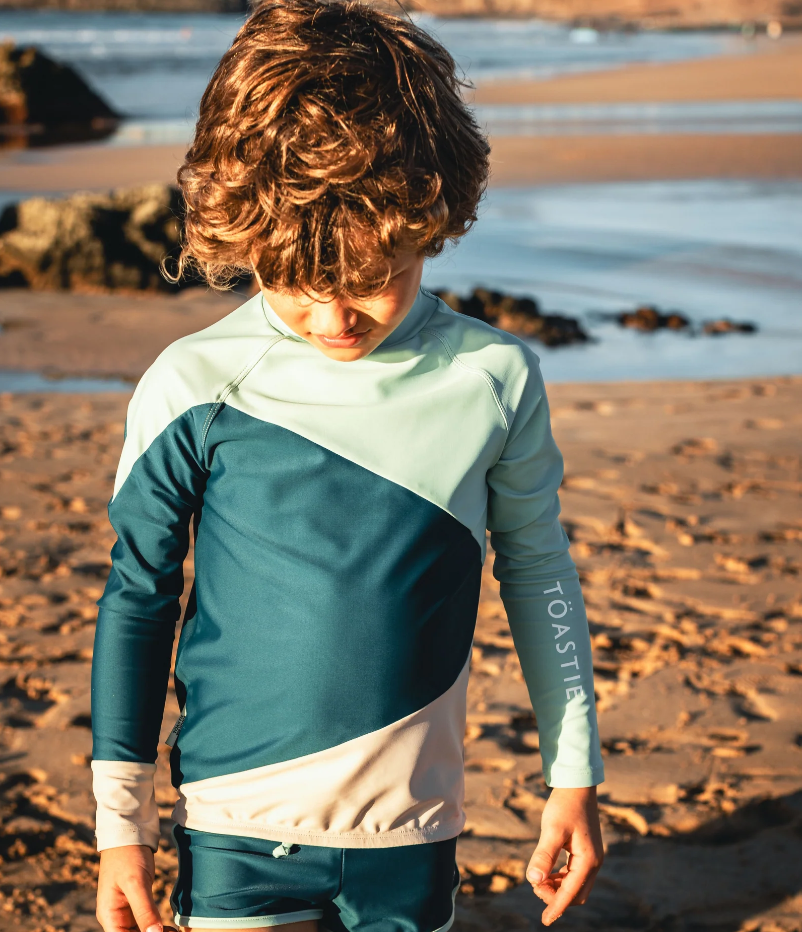 TÖASTIE UV Protector Swim Top - Palm Green