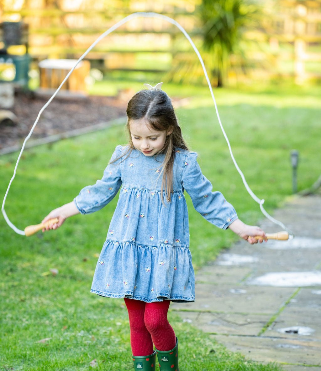 Traditional Wooden Skipping Rope