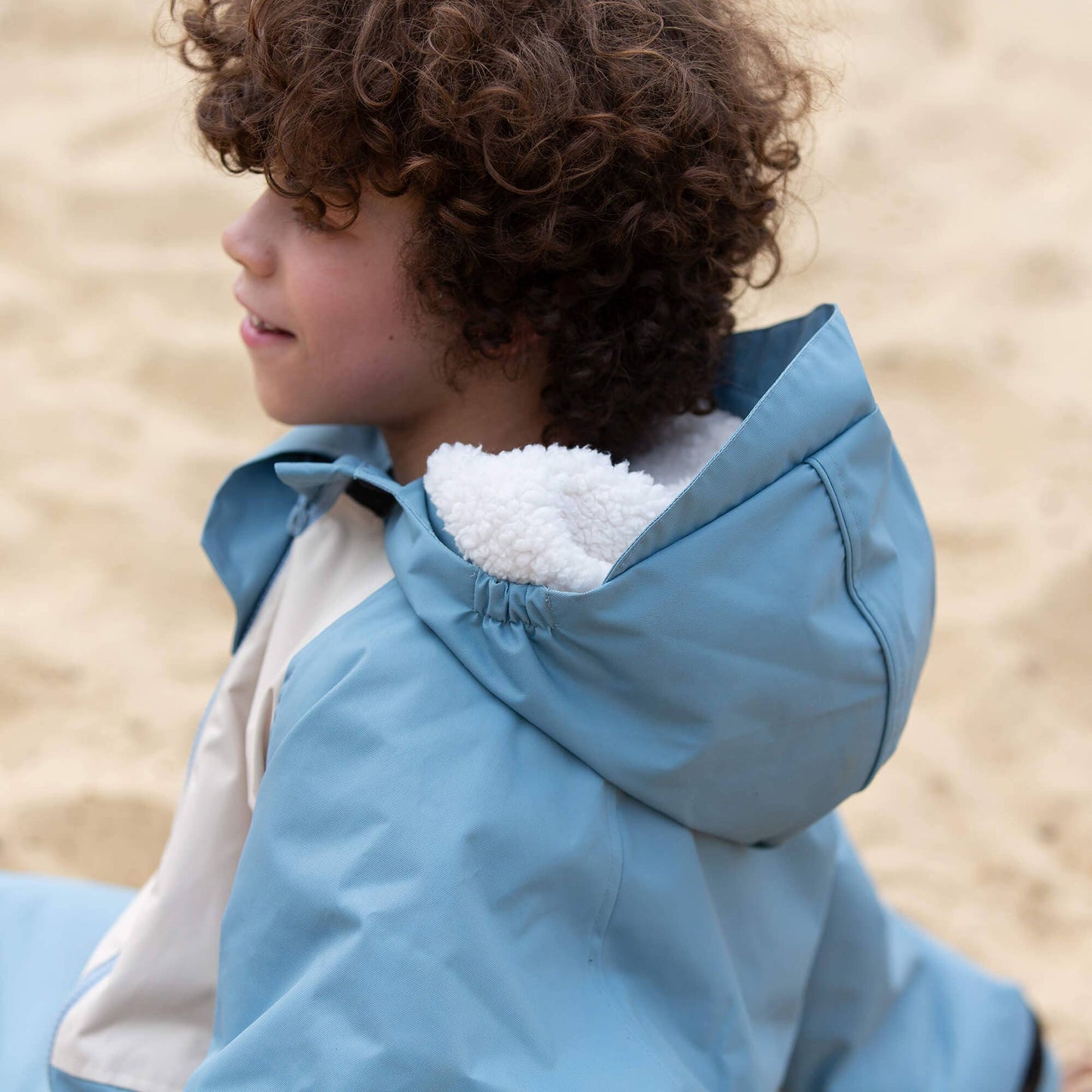 Hazy Blue Waterproof Changing Robe