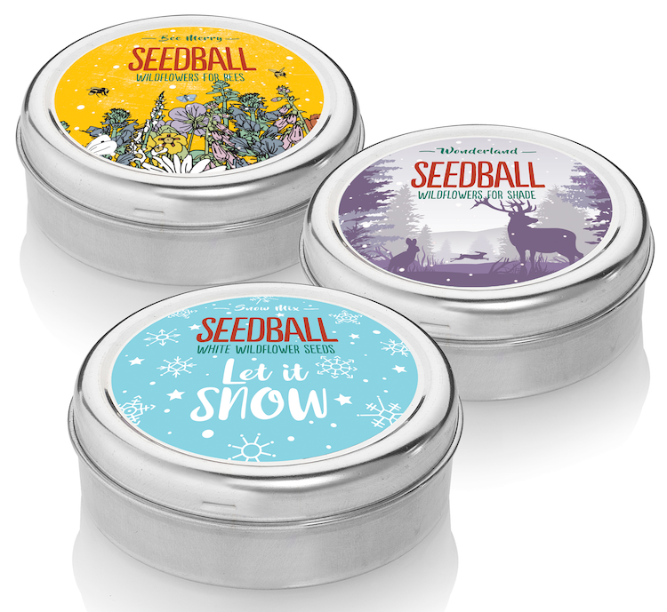 Wonderland Festive Seedball Tin