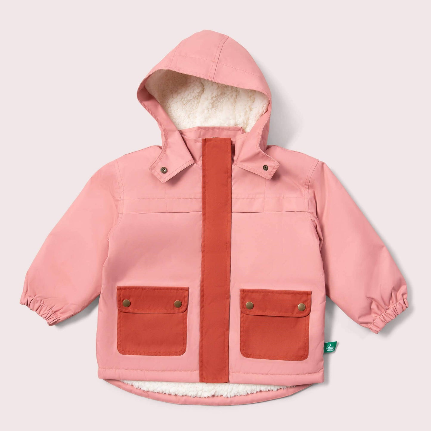 Coral Recycled Waterproof Coat
