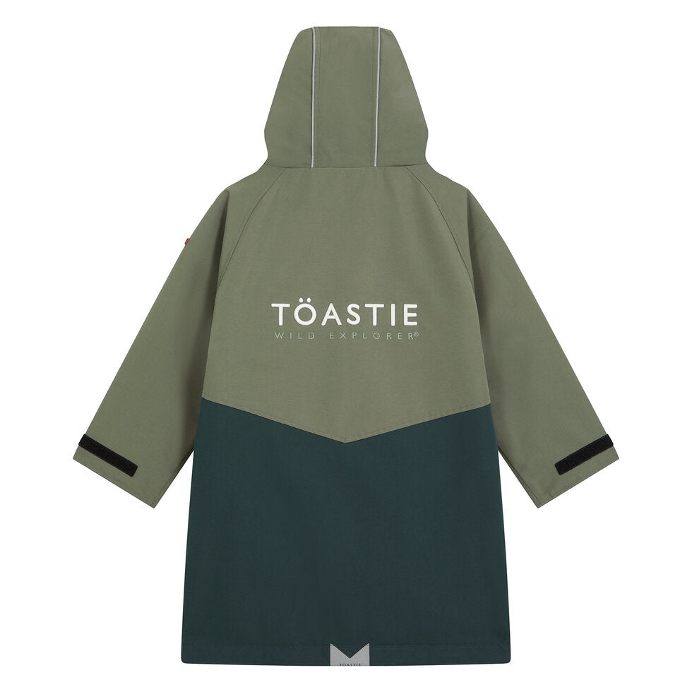 TÖASTIE Kids Waterproof Changing Robe - Antique Olive
