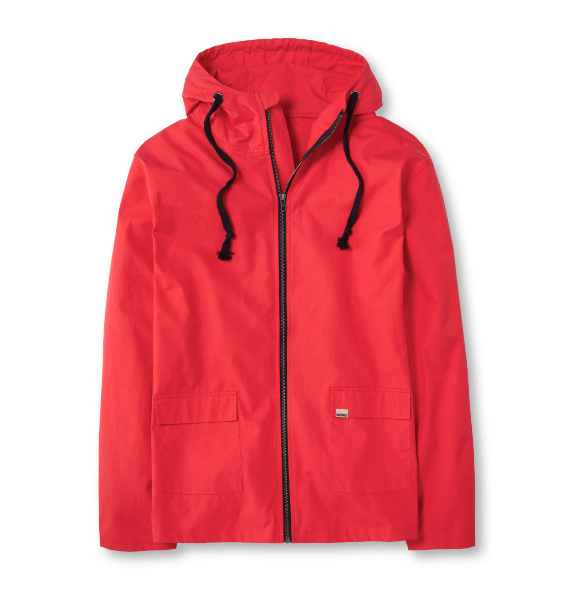 Men's Fleece Lined Raincoat in Red