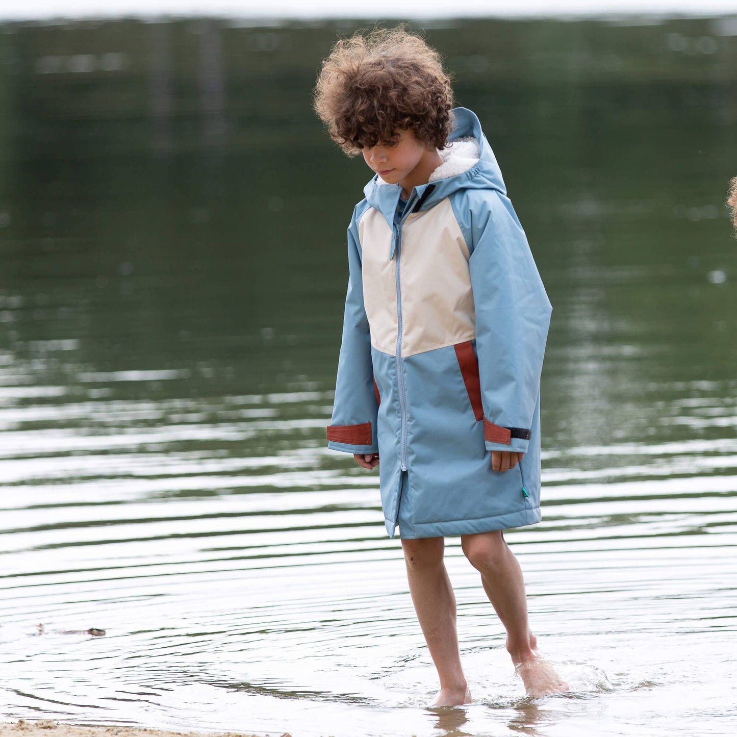 Hazy Blue Waterproof Changing Robe