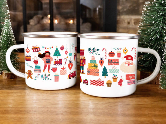 From the Toy Box - Christmas Enamel Mug