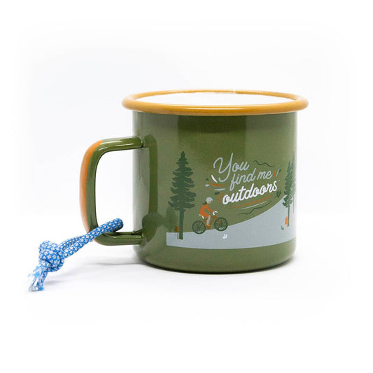 Outdoor Adventure Design Enamel Mug