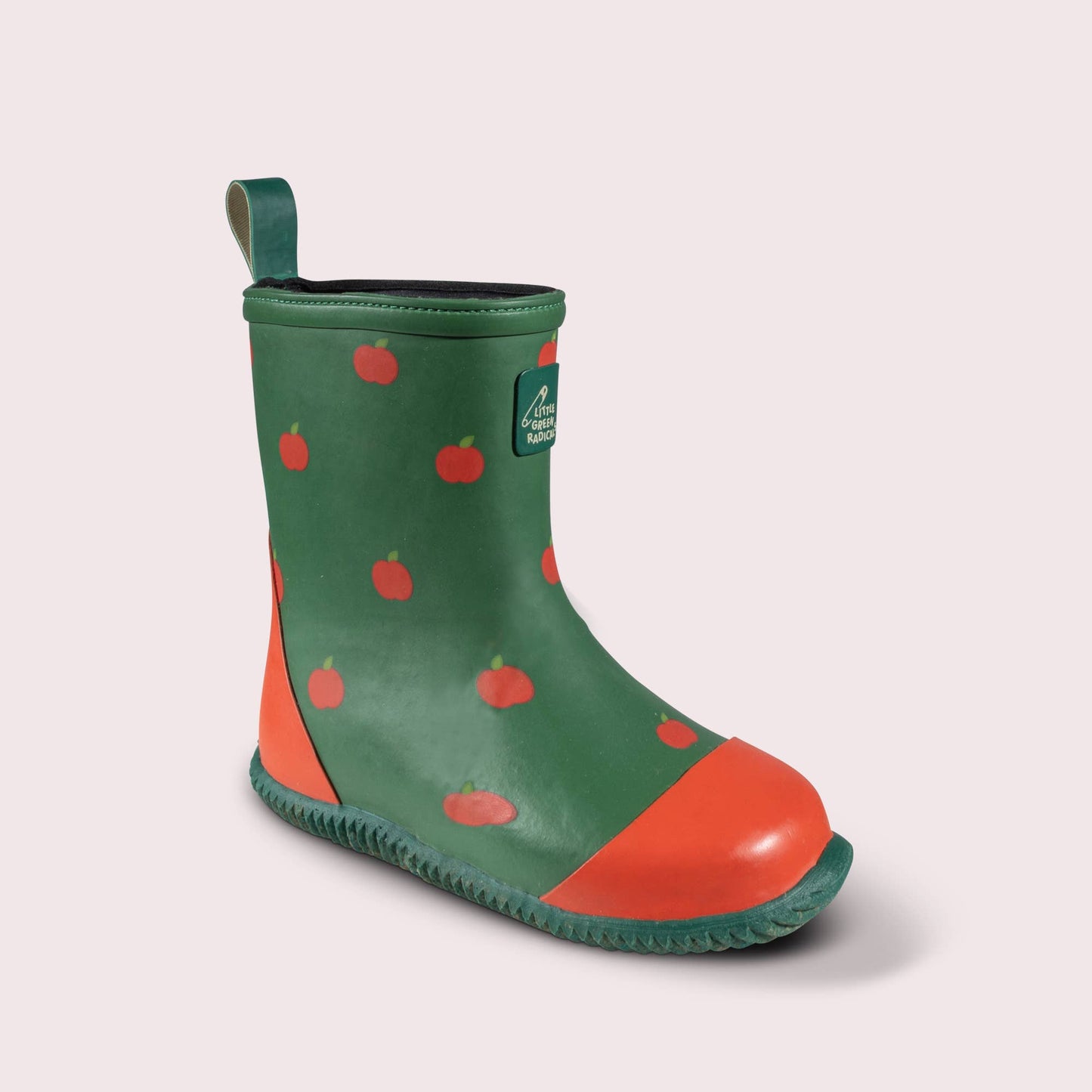 Red Apples Lined Classic Wellington Boots