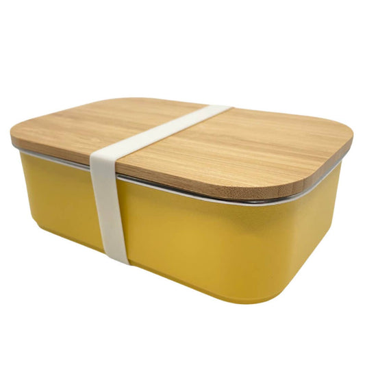 Bamboo & Stainless Steel Lunchbox - Yellow