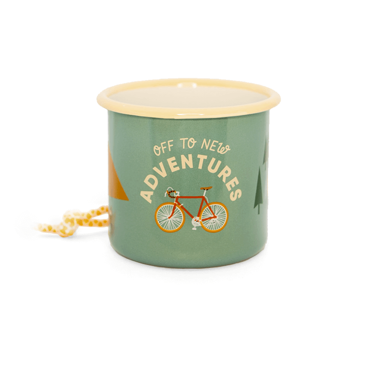 Bike Adventure Enamel Mug