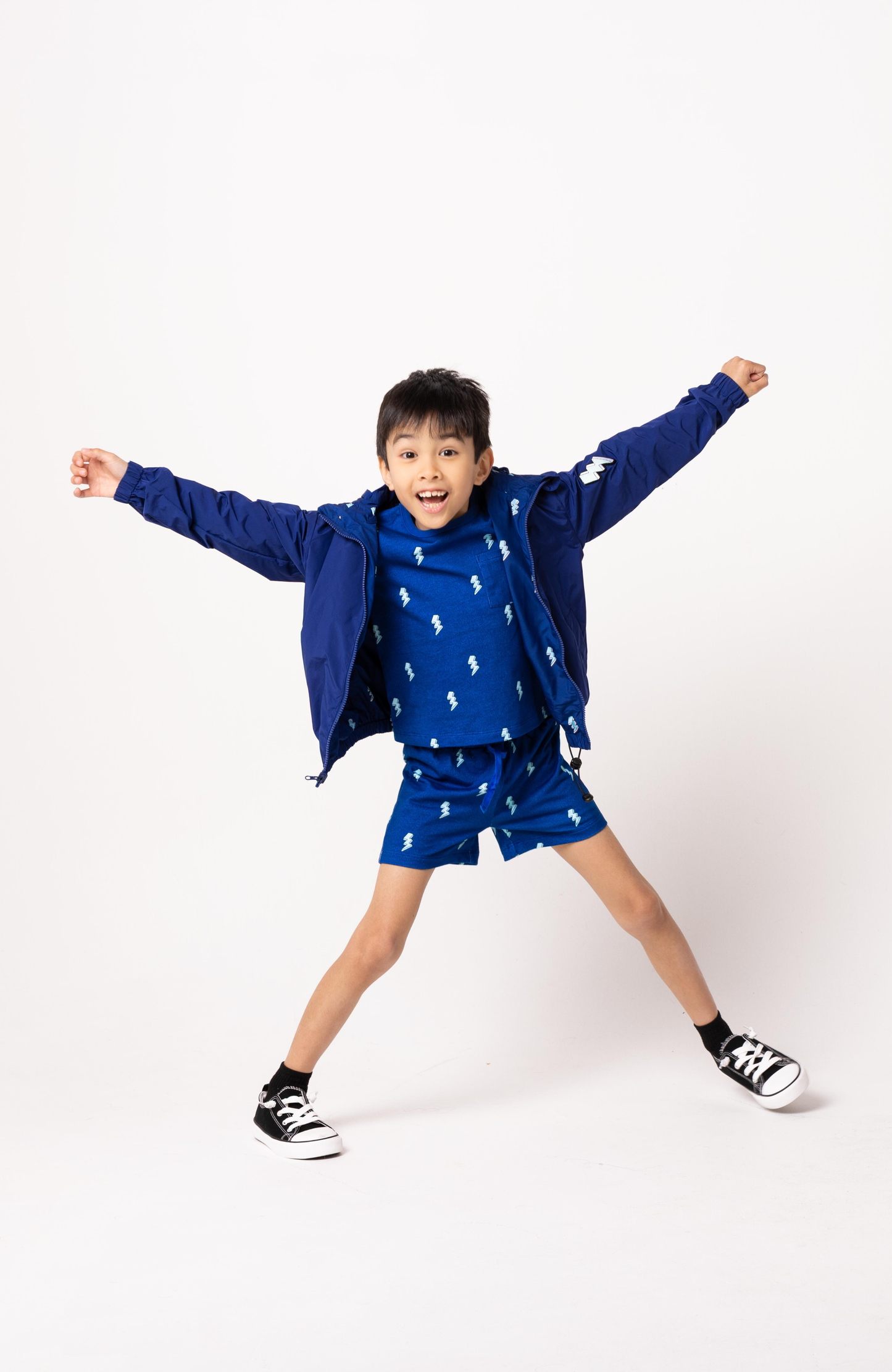 Blue Lightning - Reversible Lightweight Jacket
