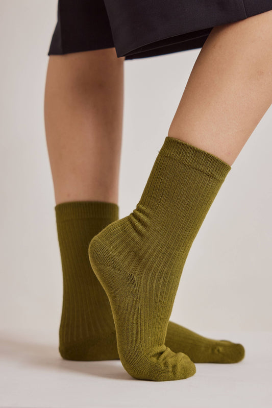 The Everyday Socks - 100% Bamboo - Khaki