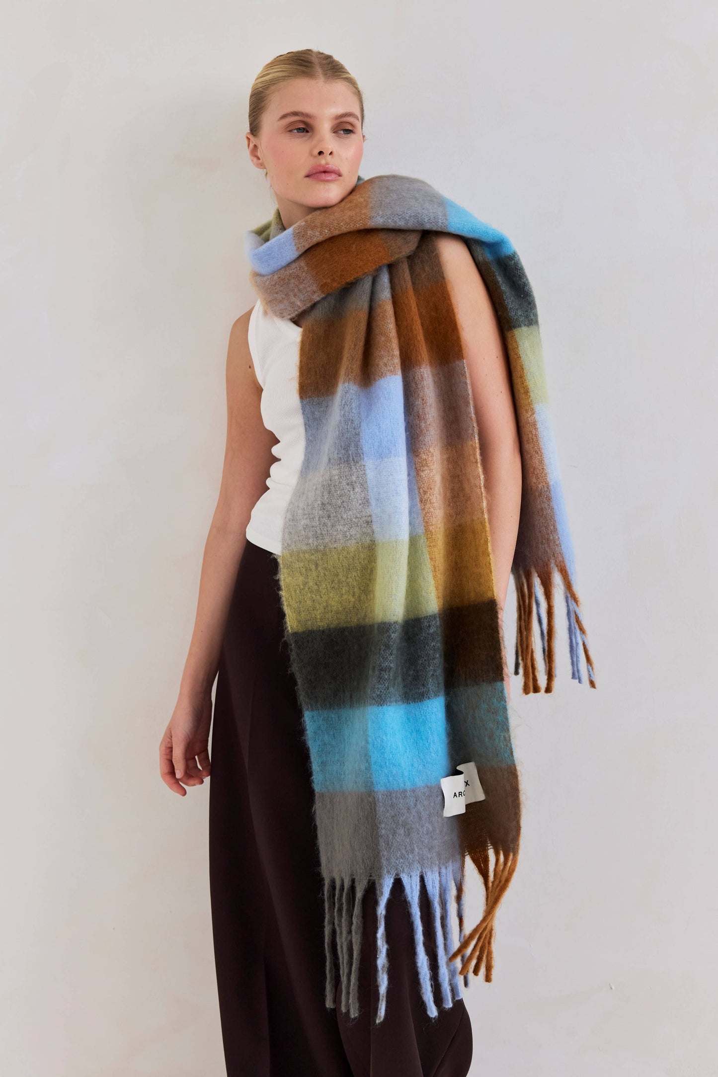 The Reykjavik Scarf - Blue & Orange
