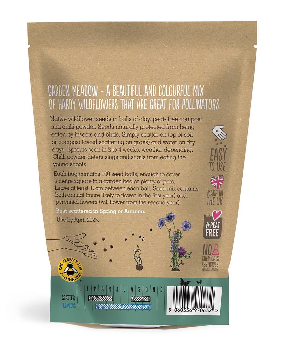 Seedball Wildflower Grab Bag - Garden Meadow