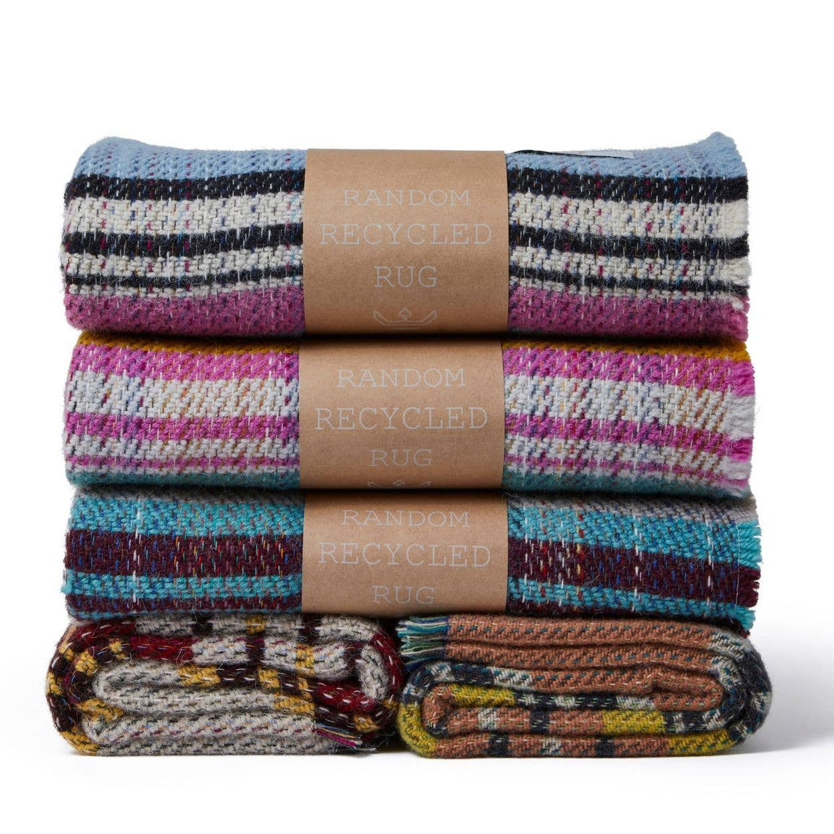 Random Recycled Wool Blanket