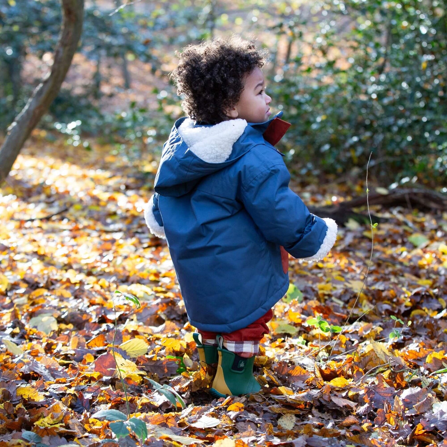 Moonlight Blue Recycled Waterproof Coat